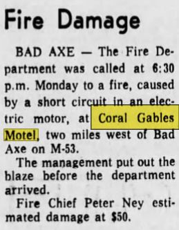 Coral Gables Motel (Apple Creek Inn) - Mar 1970 Small Fire (newer photo)